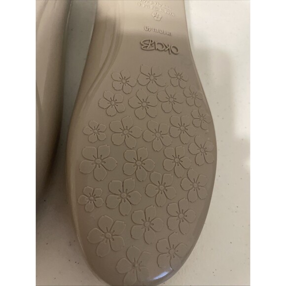 OkaB Casual Slip on Jelly Ballet Flat Womens Size 10 Chai Vegan VNC - Picture 8 of 11
